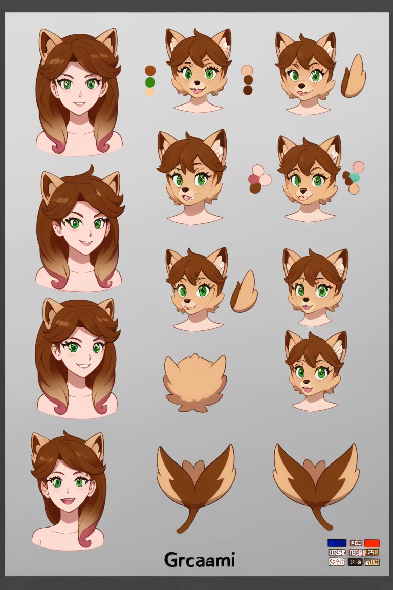 concept sheet , Three-dimensional view , hairy bunny Short stature girl , (realistic hairy bunny fur:1.2) , round face , (tilt face:1.2) , geek , (half-open eyes) , Swollen cheeks , glossy lips , eyewear , underwear , bra