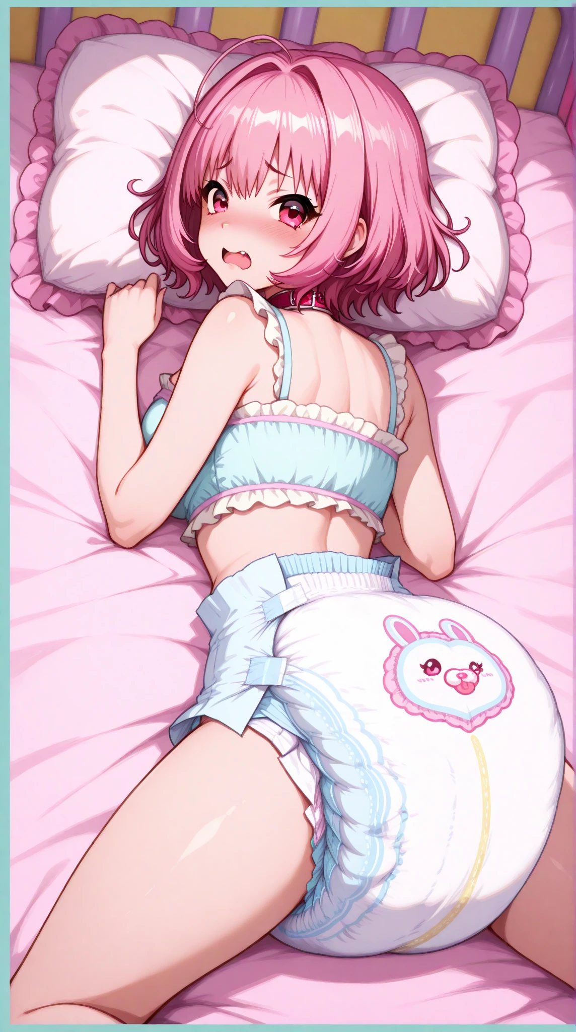 (best quality, masterpiece),mine , details), (Light and shadow oxtail , bed background, Cute girl posing on pillow ,Pillow,(piles of Pillow),Upholstered,((four poster bed)),Soft pillow quotation,Lots of Pillow,(Pillow),The love surrounding the protagonist,steam,Luxury Pillow),(luxury bed),(Gorgeous pattern pillow),luxurious pillow,(bedroom ),pillow humping,crotch rub ,hump,open mouth , kneeling,(Love around the protagonist),(Steaming hot),(pillow),Four poster bed,Canopy bed,Lots of pillow heads,princess bed , long hair , frilled pillow , ((pink pillow)) , large pillow , Lace pillow , (Latifa Fleuranza) , blonde hair, blue eyes, very long hair, tiara ,