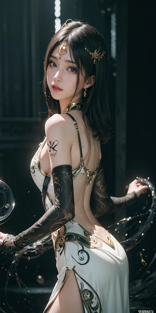 8k, RAW photography, top quality, masterpiece: 1.2), (real, photoRealstic: 1.37), a girl in 、 China - 、 25 years old, female, a sexy whore sitting on a monster tentacles dripping black liquid, (deep night) ,(monster palace haunted tentacles smeared with black liquid (scenes of palace filled with black waste illuminated by lamp oil emitting blue light) terrible) poured into the soil mixed with mud to form a black solution), 、(dirty ground full of worms and snakes and centipedes), 、(black waste transformed by worms and snakes and centipedes)Light from an oil lamp on the ground, lamp face, radiation、(sitting position with legs to white underwear exposed)(long smooth white legs with no muscles) (red underwear super nice and detailed) (sitting on tentacle monster with black mucus (black slime on legs and underwear ) (colored high heels made of black mucus wrapped around the feet)(tentacles wrapped around legs and thighs)(tentacles secrete black fluid onto the whore's thighs and legs), purple-blue hair on high heels sexy hair bun, navy blue eyes with lenses, face detail, lip detail, eye detail, glasses, excess skin、(monster tentacles wrapped around whore's chest)(slimy tentacles secreted black liquid onto the whore's chest)、(wearing a short white skirt while sitting on the monster revealing juicy white panties. White juice flows from panties to panties and thigh juice flows from white panties to the monster object ) 、 Sparkling cleavage, , off shoulder, off thigh, thigh bow ,(camel toe), perfect body , Shiny skin, (Body odor: 1, 2 ), smug angular face , ((sitting)), Eye contact with camera, Lens blur for background camera, depth of field, 35 m, super detail, super quality, perfect to perfect 、、 ( ( Taking pictures in Retro style )) , hands in front of chest ,((NSFW 1:1) ),((Retro filter 1:1) )