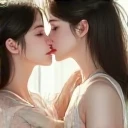(Two-dimensional beautiful girl、colorful、most detailed 、highest quality, masterpiece, High resolution、Two junior high school girls hugging each other)、very fantastic、(sweating 1.3)、(((kiss on the forehead)))、(Sweat evaporates around you)、very detailed、((Super detailed)), (Detailed CG illustration), ((very delicate and beautiful)),Gentle light、