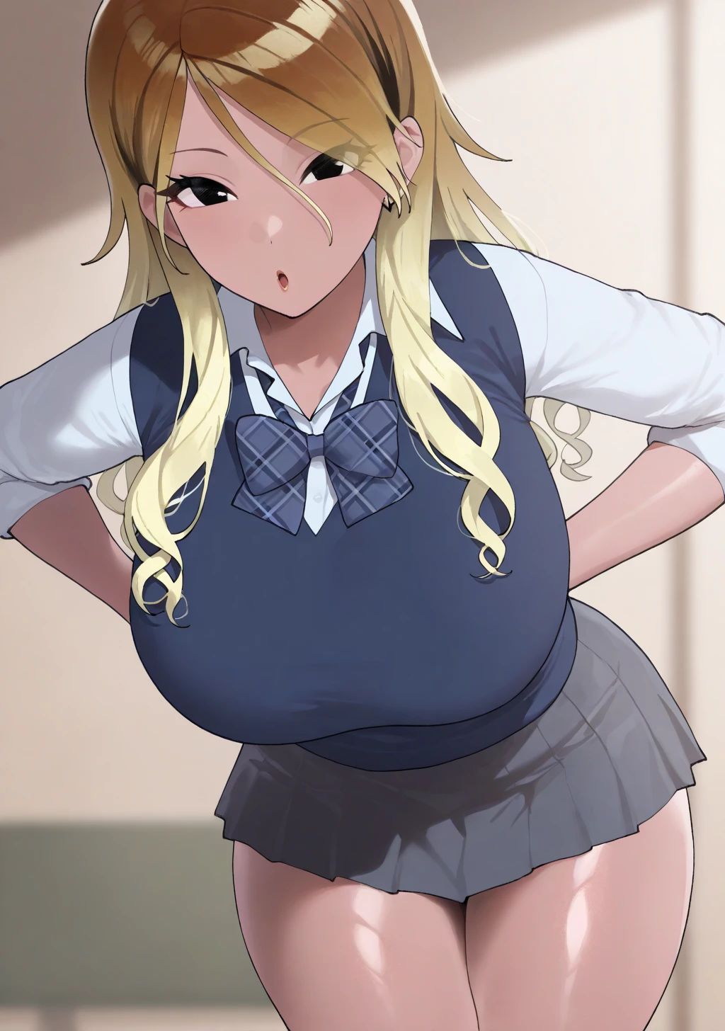 masterpiece, best quality, anime, cute face, The face that looks down a little and apologizes for not being good enough, tearful face