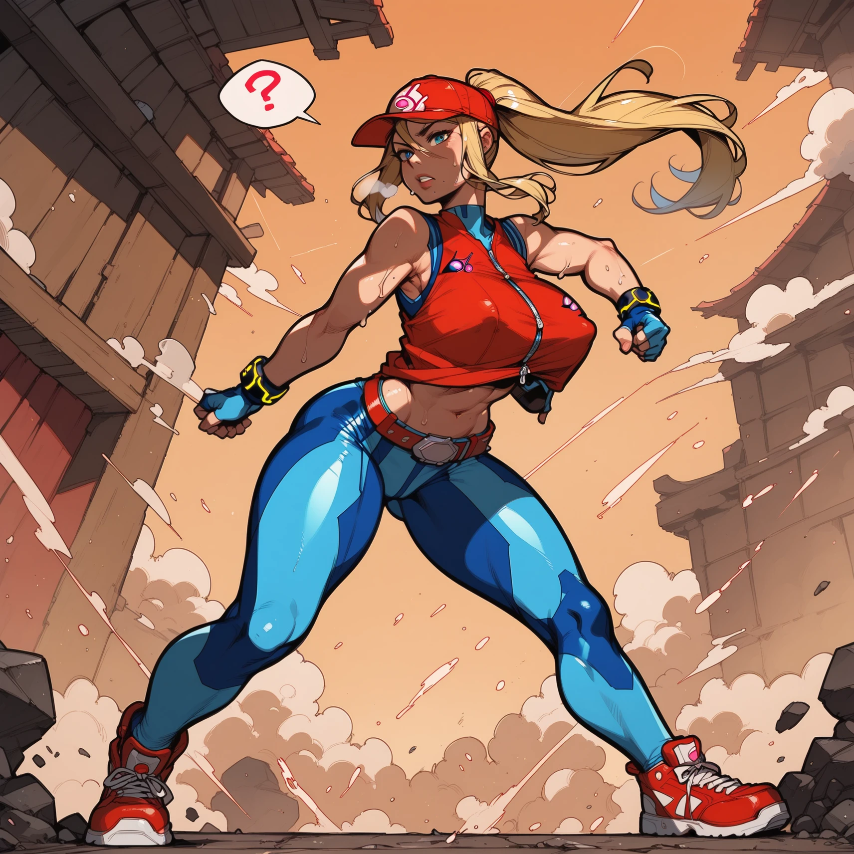 Cammy white anime kick in the lower part
