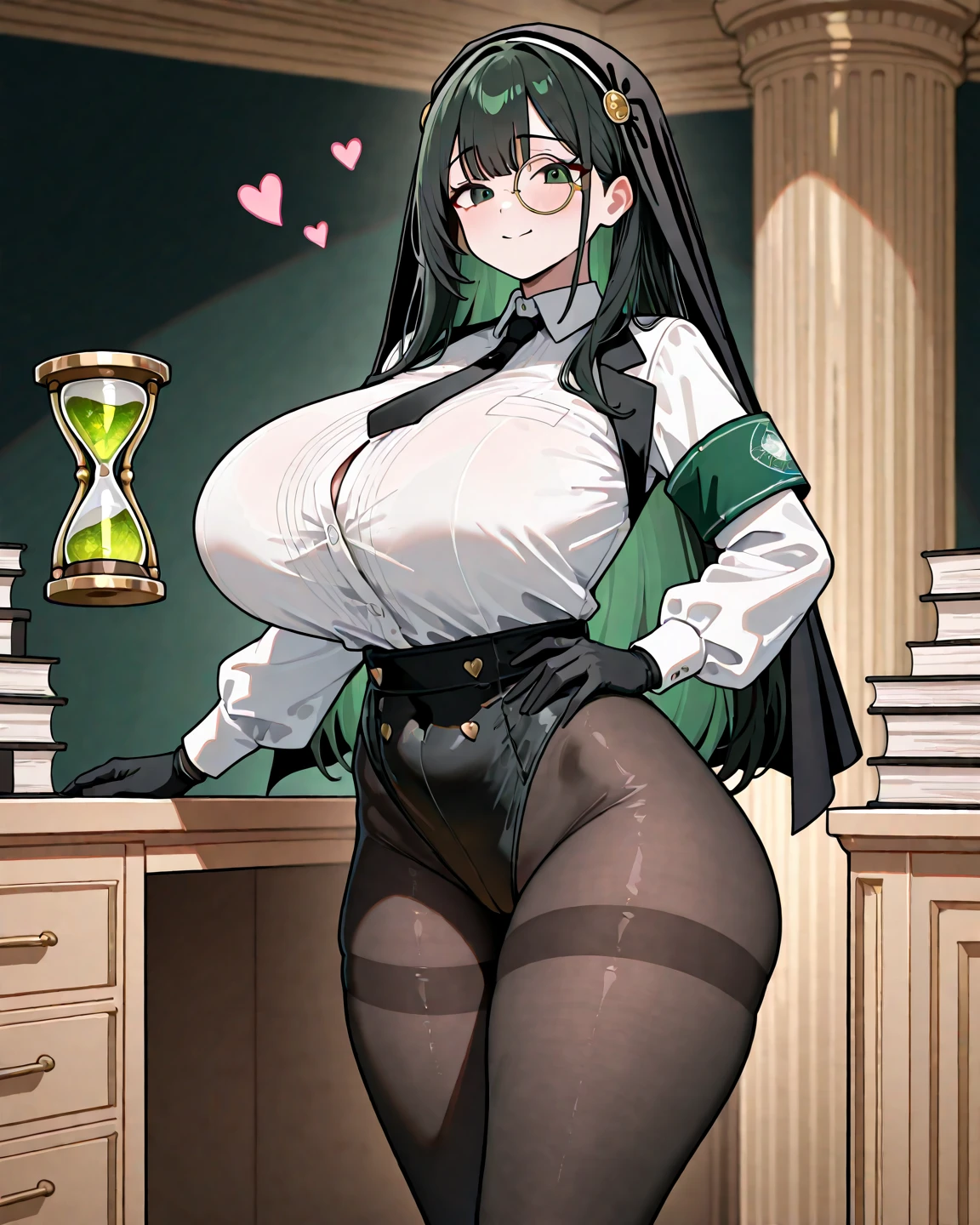 score_9, score_8_up, score_7_up, score_6_up, uncensored, Yor Briar, black hair, earrings, white hairband, hairband, long hair, sidelocks, red eyes, sweating, BREAK (masterpiece:1.2), best quality, high resolution, (detailed eyes:1.3), perfect lighting, (perfect hands, perfect anatomy), hearts, pleasured, large breasts, narrow waist, gloves, looking_at_viewer, solo, pantyhose, shirt, blush, white_shirt, jacket, collared_shirt, anime coloring, anime screencap, hair ornament, drunk, open mouth, blush face, BREAK, fellatio gesture, tongue out, saliva, hair on face, facial hair, hairy, hair on mouth, gasping, heavy breathing, trembling,
