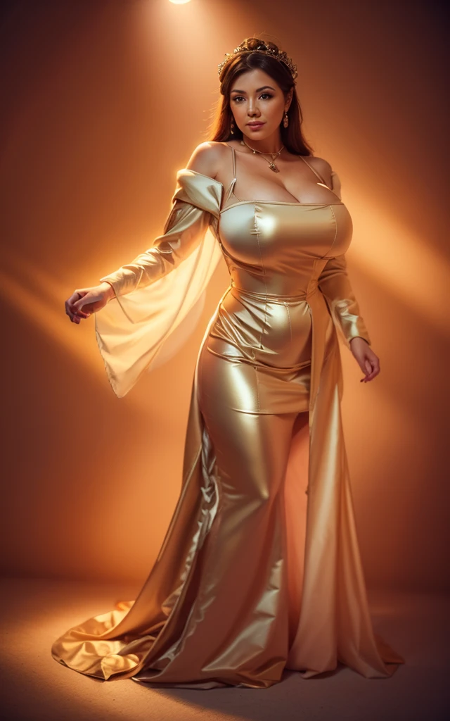 (full body shot)a East European woman, luminous design, masterpiece, best quality, extremely detailed 8k, ultra hd, ultra-detailed, highly detailed, highly realistic, (ultra-realistic), hyperrealistic, Real life style, (((top quality, masterpiece: 1.3)), (((Russian beauty)), (tmasterpiece,top Quority,best qualtiy,offcial art,Beautiful and aesthetic:1.2),(1girll),Extremely detailed,Colorful,highestdetailed,offcial art,Unified 8K wallpapers,ultra - detailed,Beautiful and aesthetic,big breasts beautiful,tmasterpiece,huge tit,exposing her chest,best qualtiy,(zentangle,datura,Tangles,entangled),holy rays,gold foil,Gold leaf art,glitter drawing,PerfectNwsjMajic (cinematic:1.5)(Top Quality, 8k, 32k, Masterpiece, UHD: 1.3)