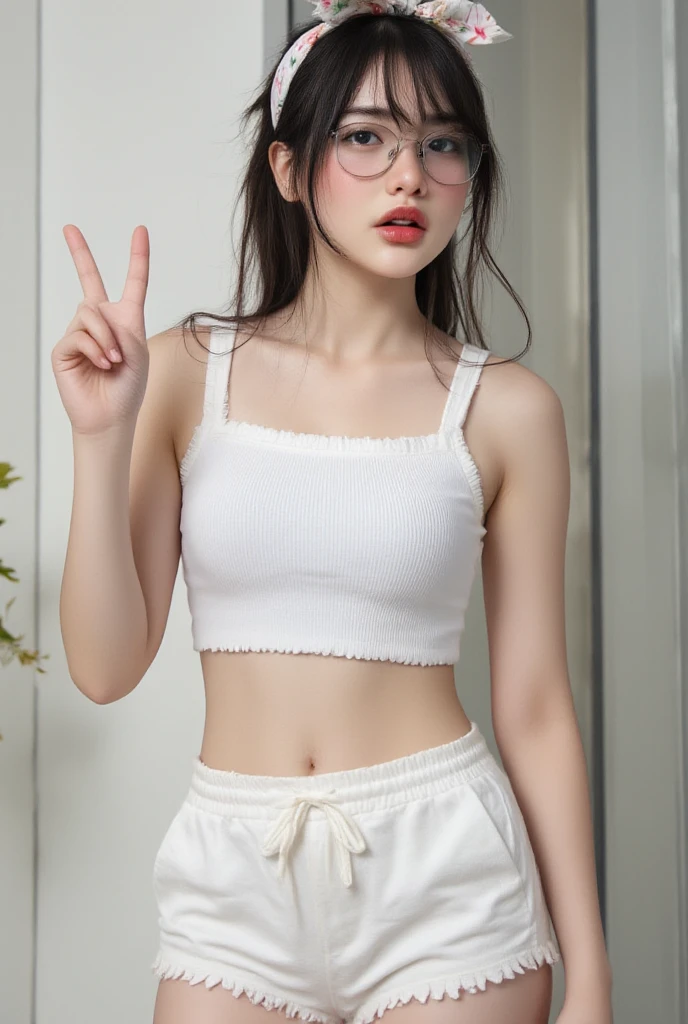 (I can see your chest:1.3)、(black tights:1.5)、(Full body portrait of a woman standing wearing panties:1.5)、(Elementary school classroom:1.5)、Clearly capture smiling models、Sharp focus、Detailed Description、8K、 (sneakersを履いた15歳の小学生の女の子:1.3)、(Black nylon knee socks:1.5)、(Full-body portrait in underwear:1.5)、Clearly capture smiling models、Sharp focus、Detailed Description、8K、Elementary school classroom、(Blonde short twin tails:1.3)、thin, An 8-year-old elementary school girl with a long face.、Sharp focus、Detailed Description、Sharp focus、Detailed Description、8K、Flat Chest、Small breasts、小学生の女の子向けのかわいい下着と黒のKnee-high socks, Twin tail hairstyle: Twin tails are tied high。Add cuteness with white or pink ribbons。
Bobcut: シンプルで扱いやすいBobcut。Accentuate with hairpins。
Tops Colorful Camisole: White or pastel colored camisoles。Small frills and ribbon design。
Simple T-shirt: Simple T-shirts with cute prints and pastel colors。
Bottoms: Lace shorts: Pink or white lace shorts。Cute design and comfortable fit。
Frilled Panties: Frilled Panties。The colors are pastel and pretty。
Knee-high socks, plain black: シンプルな黒のKnee-high socks。Easy to match with any outfit。
With ribbon: Design with a small ribbon on the top、Add cuteness。
Shoes Ballet shoes: White and pink ballet shoes。With ribbonで可愛らしい。
sneakers: カジュアルで動きやすい白やパステルカラーのsneakers。