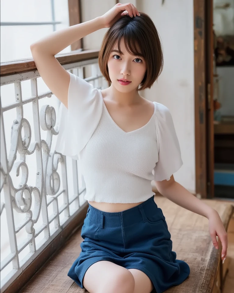 (chef-d&#39;artwork, best quality, High quality, high resolution:1.4), detailed, extremely detailed, soft ambient lighting, 4K, (2 filles, Youri:1.3), Paneled background, (science-fiction), (interior), (nuit) ADDCOMM 1fille, (Femelle mature, trentenaire:1.2), cheveux courts, Restless diapers, cheveux blond platine, gros seins, Maigre, (chemisier, pleated skirt, bijoux, clivage), Regarder par-dessus l’épaule pose ADDCOL
1fille, (Femelle mature, trentenaire:1.2), cheveux absurdement longs, curly hair, Cheveux prune, seins moyens, , (Camisole, Short taille haute, , ), Pose assise PAUSE