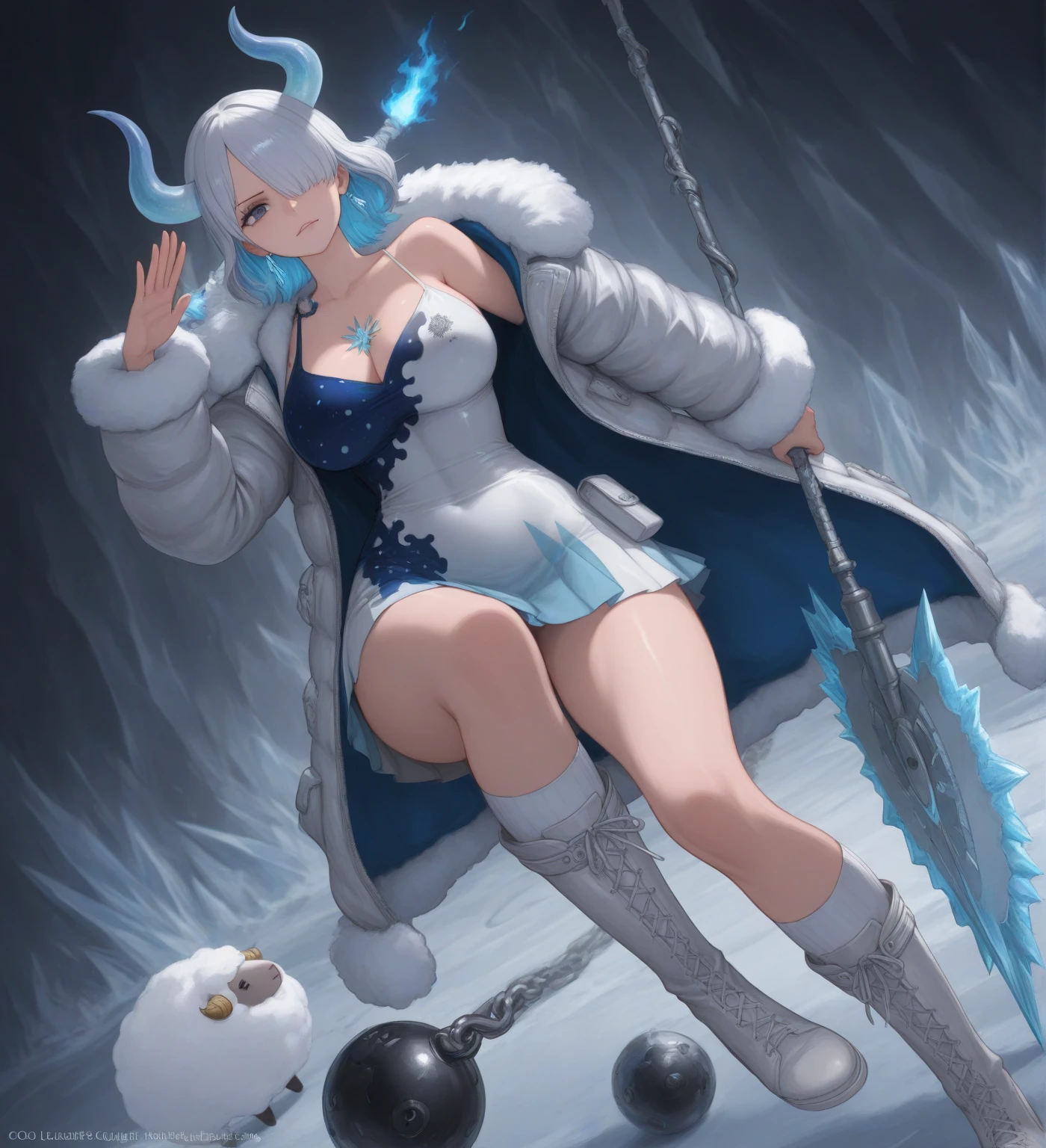 (best quality,4k,8k,highres,masterpiece:1.2),ultra-detailed,(realistic,photorealistic,photo-realistic:1.37),sexy female cosplay penguin costume, in snow,anime style,smooth transitions,bright colors,soft lighting,frozen landscape,cold winter night,sparkling stars,playful expression,snowflakes swirling around,ice crystals on feathers,delicate lace details,feathered wings,furry flippered feet,striking pose,showcasing curves,intricate embroidery on the costume,subtle shimmering sequins,fluffy faux fur trim,tiny bejeweled belly button,head held high with confidence,inquisitive eyes,mischievous smile,can't resist her charm,standing on a snowy mound,creating a picturesque scene,a fantasy world brought to life.