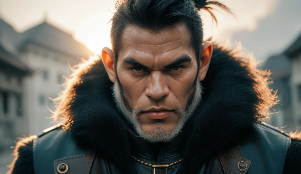 Beastman, face wolf, entire body skin like wolf fur