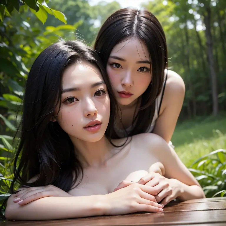 Masterpiece , (8k, RAW photo, photorealistic:1.25) , multiple girls,3girls,all fours,(masterpiece, high quality:1.2), (ass grab), bukkake, huge ass, covering body