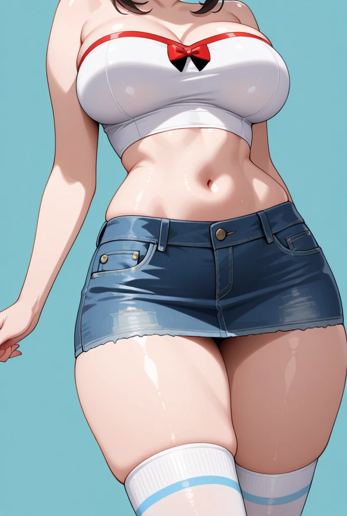 anime girl in a bikini with a baseball bat in her hand, fofosexyrobutts, thick, perfectly shaded body, realistic shaded perfectbody, smooth body features, corpo pin-up, character is in his natural pose, perfectbody, Oppai proportions, pose lateral, corpo thick, thick build, realistic bikini, thicc thighs!!!, Oppai, photorealistic perfectbody