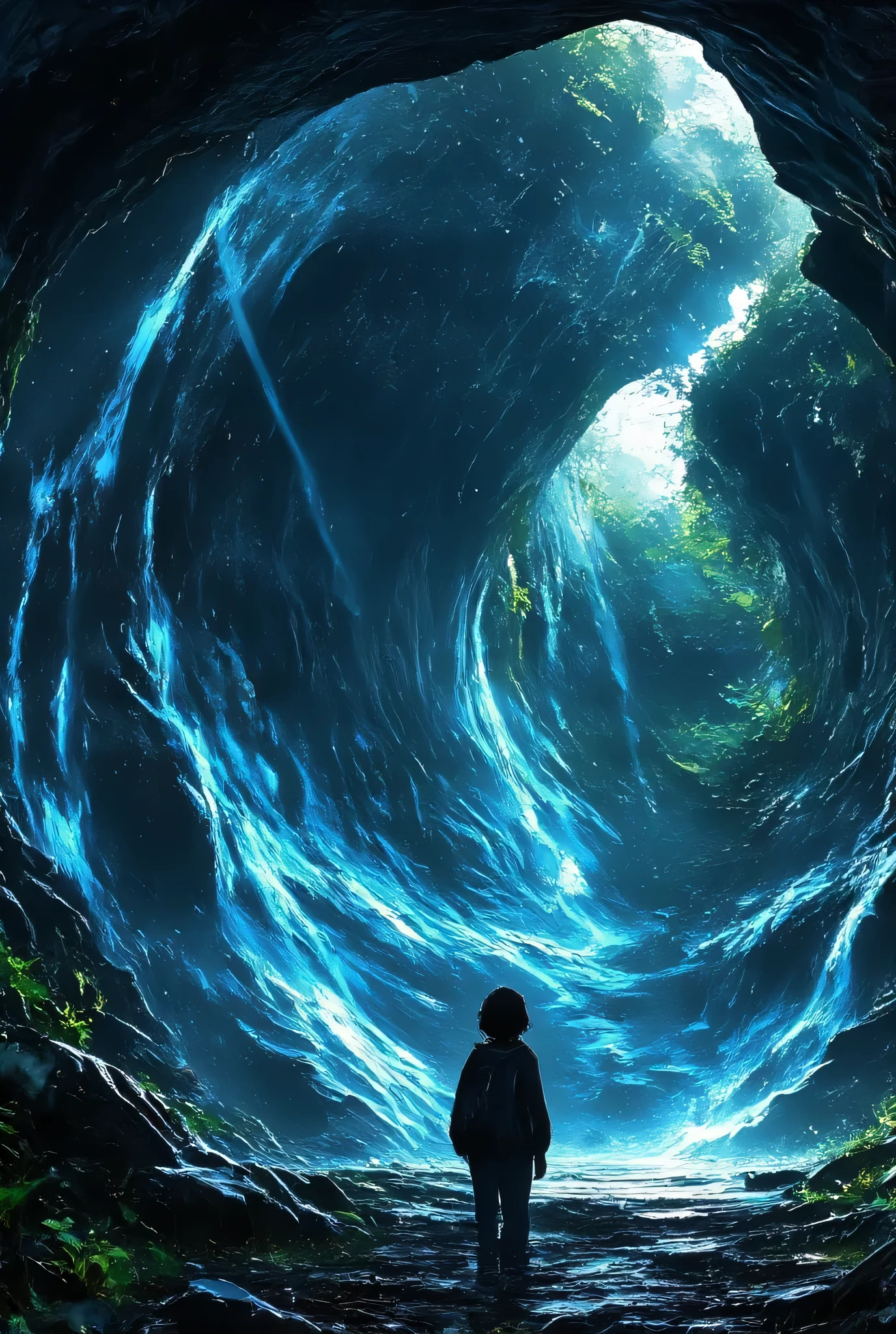 giant water park、Water Sliders、ruins、no one、Ultra HD、4K