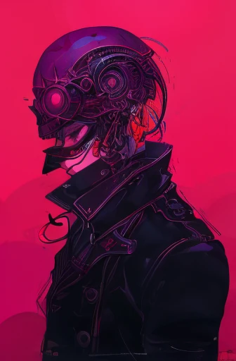 masterpiece, best quality,
cyberpsychosis, cyberpunk,
1boy,
red eyes, holding weapon,