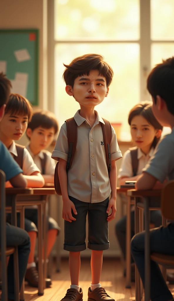 A kid standing up to his bully