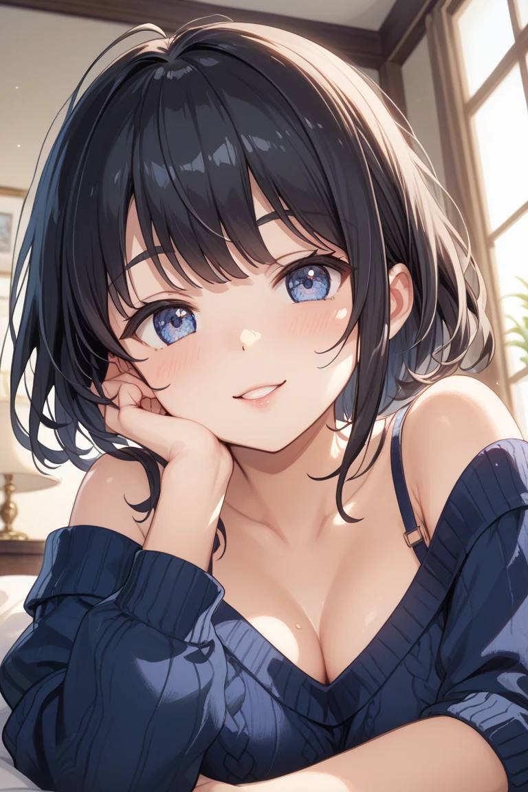 8k、High resolution、masterpiece、Realistic、In detail、Fine texture、Bright natural light、High Contrast、One Japanese girl、19 years old、Baby Face、Natural body shape、White skin、Natural Makeup、Black Hair、bangs、Straight Long Hair、Watery eyes、(full nude), (Big Breasts)、Face the front and look at the camera、((shirt lift:1.3))、(Face close-up,topless)、((Bright smile))、Portrait from head to chest、straight hair, bob cut, blunt bangs, silky hair, jet black hair , brown hair, hair clip, hair band, hair ribbon, one-length haircut, ducktail, outward curled hair, French twist hair, twintails, side ponytail, single braid, wavy hair, bangs pinned back,