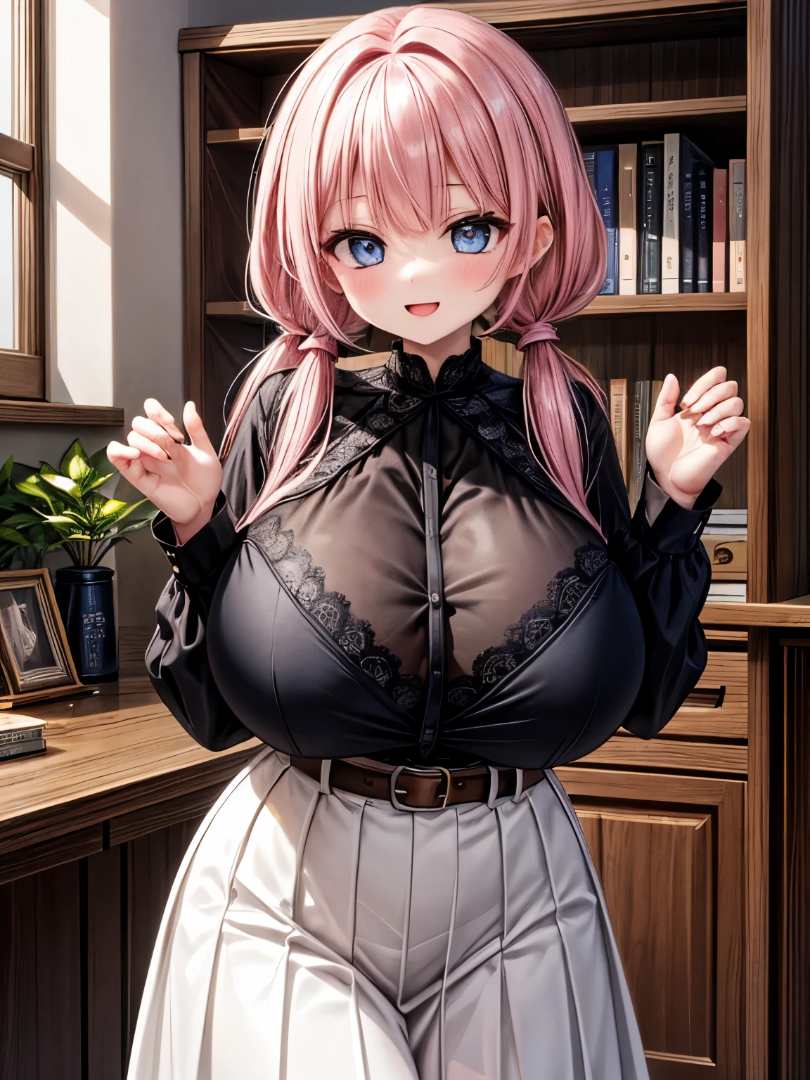 Ultra-realistic 8K CG,masterpiece,((Highly detailed background,Delicate pattern,Intricate details)),The best quality at its best,Very very very detailed face,Highly detailed eyesと顔,Highly detailed eyes,kochou shinobu,(On the bed、sexyポーズ、Spread your legs)Multicolored Hair,No bangs,Hair Intake,Purple Eye,amount,Black Shirt,Black pantsuit,Haori,butterfly,button,band,Chibi,mostly cloudy null,Light of the sun,Tyndall effect,Slope_null,,Seductive posture,(Large Breasts),(Cleavage),(Off-the-shoulder outfit:1.3),(胸がnull洞:1.4),Open chest,(sexy:1.3),No nipples,