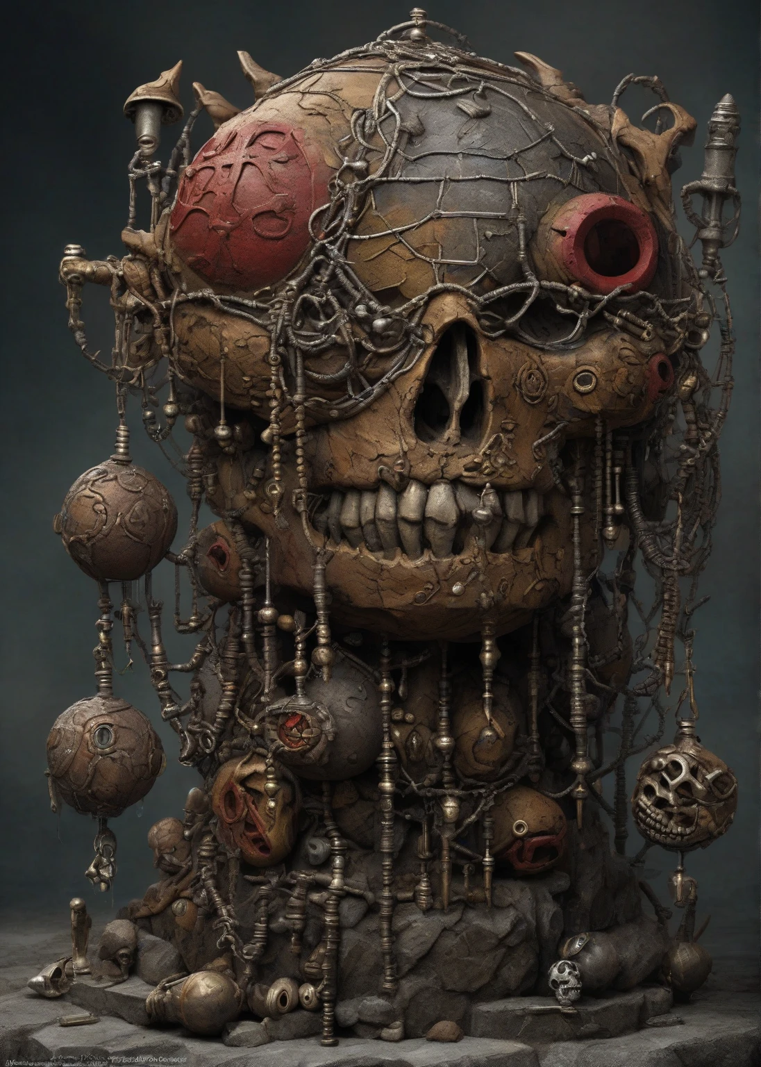surrounded by butchered death, ancient, gothic, beautiful, hd, terrifying, intricate, highly detailed, artstation, detailed ink illustration, octane render, 32k, 3d cinematic, detailed horror in a hellish background, --h 380 --q 99 --testp
