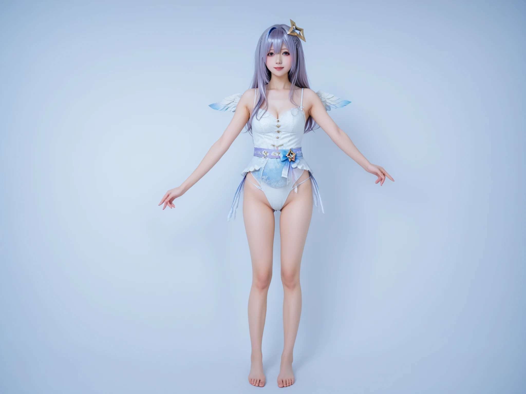 (8K、Live shooting、realistic:1.25)、1 girl、Tinkerbell looks like a 14 year old girl with a beautiful face、on top of an old castle、The moon is out、(silver hair、dance happily in the air:1.1)、side shot、fairy wings are transparent、smile、whole body、luminous bikini swimsuit、lip gloss、Glossy skin、highest quality、ultra high resolution、