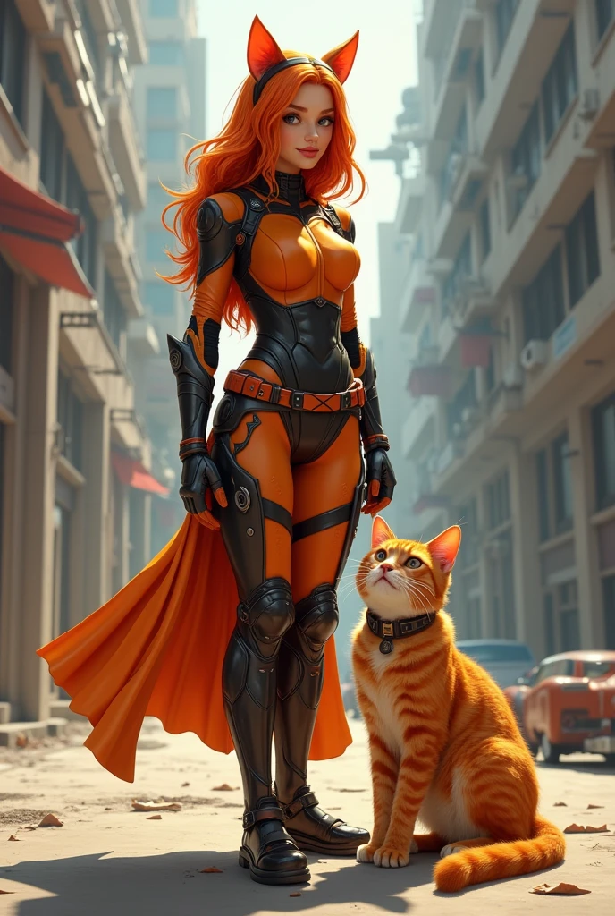 CATWOMAN,epic realistic, a Candice Swanepoel , art by Ian McQue, sharper details, vibrant colors, voluptuous, ((BOB HAIR BANGS)),