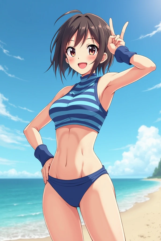 masterpiece, 最high quality, alone,One girl,View your viewers,Outdoor, Cowboy Shot,Ocean,Anime Style,
Ann,Look at her, Great environment, Very detailed, high quality, summer, Bright sun, Pool, bikini, White ruffled swimsuit, Jump. Have a float