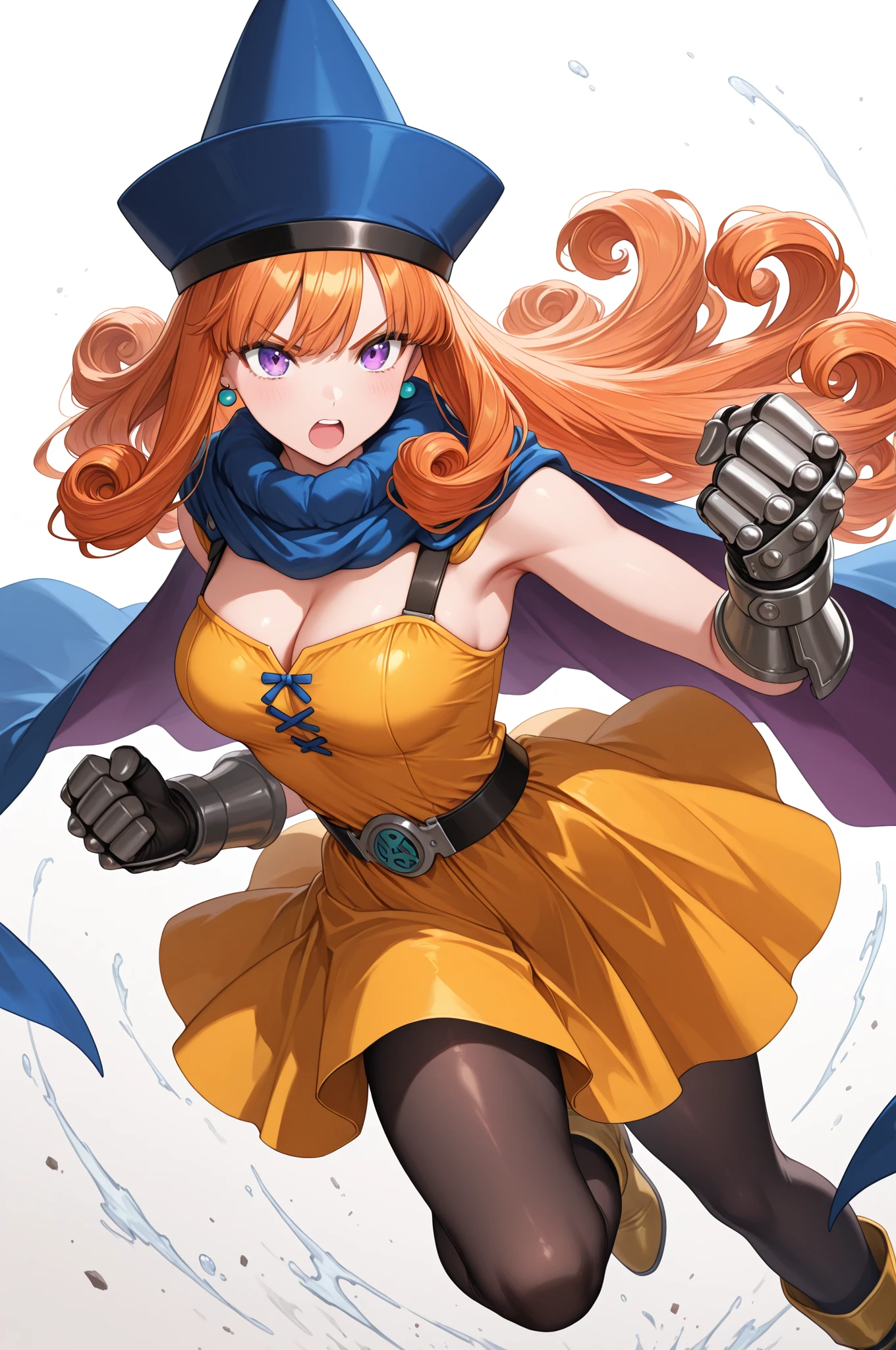 ultra-detailed, Explicit, Beautiful body, Beautiful Nose, Beautiful character design, perfect eyes, perfect face, ultra highres, 4K, beautiful legs, perfect legs, Nice hands, Perfect hand, Masterpiece, Best Quality, Highly detailed, illustration, absurdres, perfect anatomy, expressionless, blank eyes, emotionless,corruption, mind control, female combatant, full body, hypnotized, unhappy trance, full body suit, ribbed bodysuit, both arms at side, obey, perfect female body, looking at viewer, hypnosis, hypnoLora, empty eyes, Mind control device, poses, submissive_pose, Slave, standing straight, standing, Fighting Stance, standing at attention, numbersuit, two-tone bodysuit:0.9, blue bodysuit:0.9, light blue bodysuit:0.9, 1girl, solo, hair ornaments, TOPSPD, TWIN BRAIDS, long hair, orange hair, blue eyes, medium breast, witch hat, apocalyptic background, multiple girls, multiple boys, battle, crowd, blood splatter, fleeing, grabbing, running, foreshortening, attack, fighting, blood on clothes, blood on face
