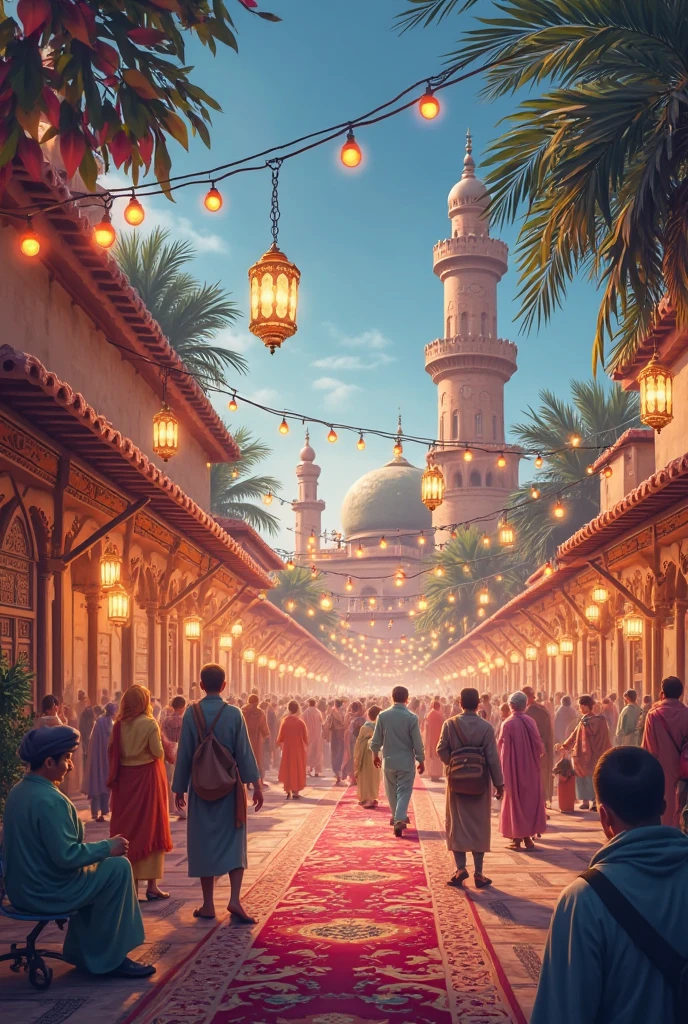 Agrabah city from Aladdin realistic 4k hd overview 