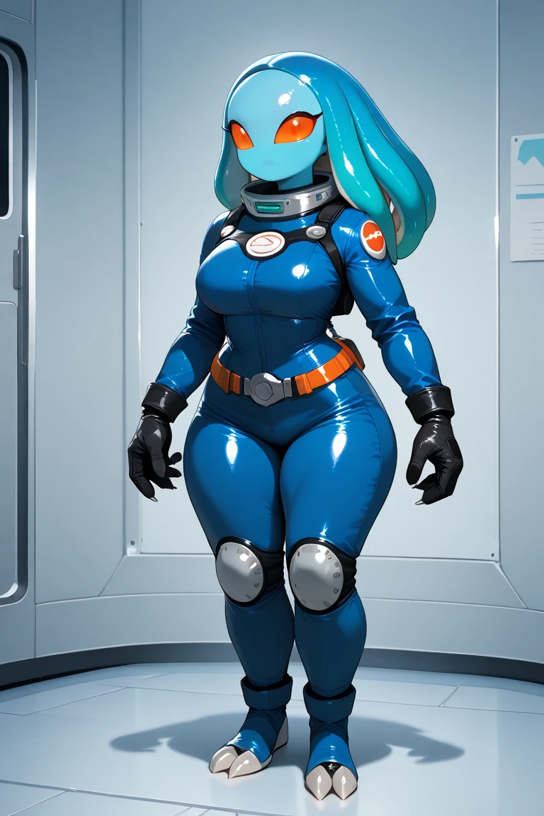 (game CG), From before, cowboy shot, chest focus, (2 boys:1.2) and (1 girl), hetero, (priest(dq3):1.3), (zentai, body stockings), blue long apron, Apron over full body tights, apron over body stockings, blue hair, small breasts, (Chest grab:1.4), (girl is raising her arms:1.1), (tired:1.3), (blush), closed mouth, glowing skin, (man on either side of woman, woman caught between men), (Men wear armor:1.4), (vapor:1.3), stone wall, (masterpiece, highest quality, High resolution:1.3), perfect anatomy
