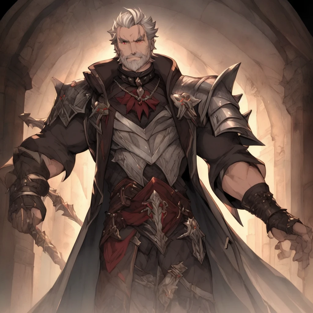 Best quality，The best lines，The best picture，hairy，male， 狼hairy，Strong body，Green hair，blue eyes，tall，Wearing a tattered cloak，Chained hands，No clothes to cover your body，