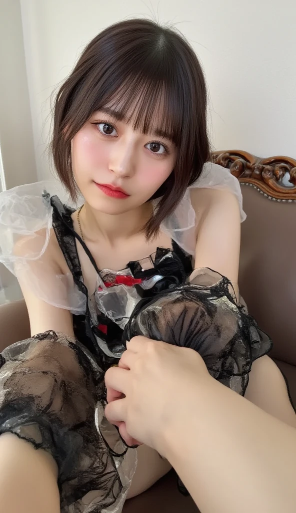 (japanese teen girl idol:1.2), (young, cute:1.3), super detailed skin, perfect skin, professional photograph, RAW, 8K, (photo realistic), (15yo:1.2), (detailed face), (natural light), (light on face), hyperrealism, glistening skin, [absurdres], (Flat lighting, Key light), ultra-detailed, (high saturation), [high brightness],
BREAK
(fair skin:1.2), (drooping eyes:1.3), glowing eyes, (faint lips), (no make-up look:1.2), (medium hair, hime cut:1.2),
(flat chest:1.2),
BREAK
blank eyes, fucked silly, sexual ecstasy, embarrass, smile,
(Reindeer Costumes:1.2), (windy:1.3), (floating hair:1.3)
wintry landscape, Town with snow, tree, falling flat, all fours, (My mouth is overflowing with sperm:1.3), (from above:1.2),(face to hip shot:1.45)