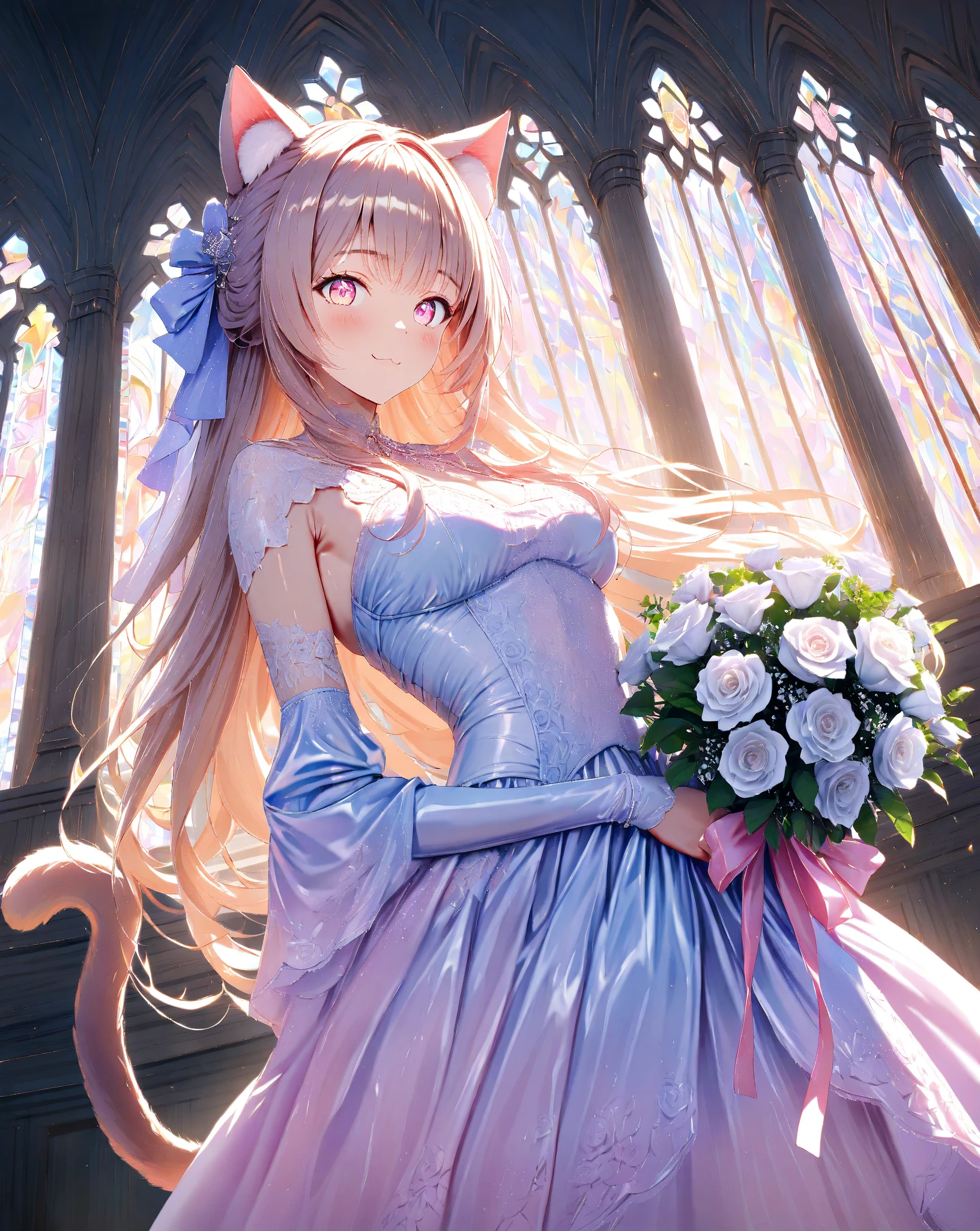 Background with、doress、bouquet