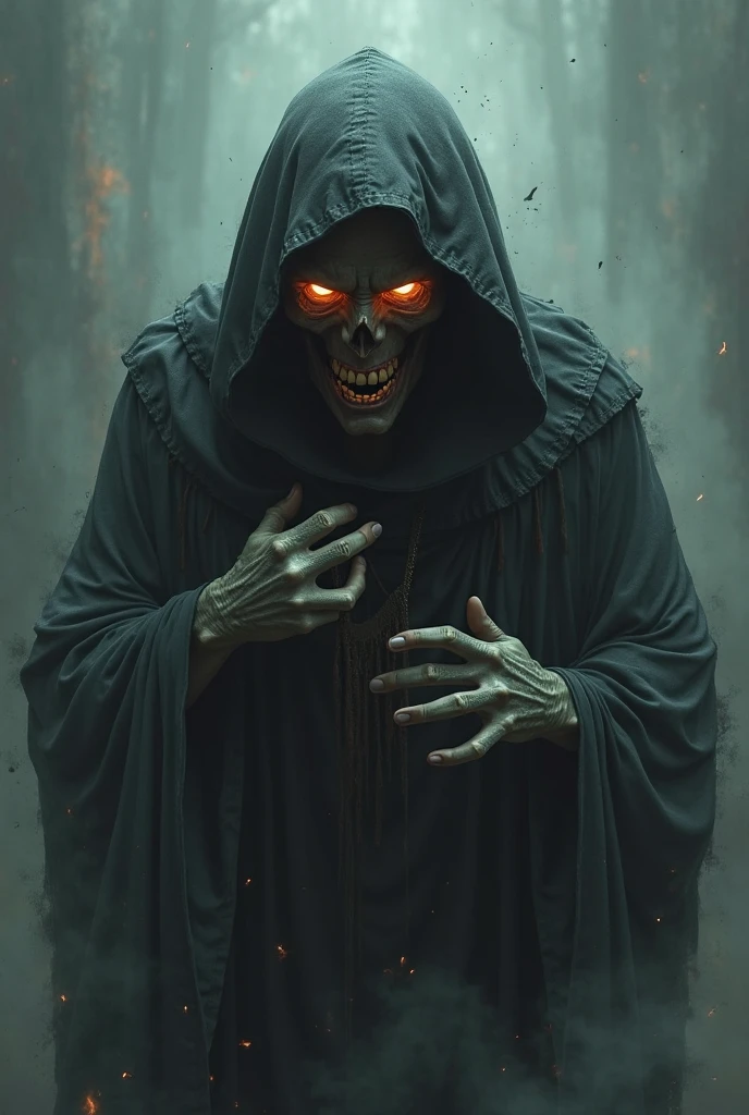 Death with a demonic aspect , dark and Machiavellian 