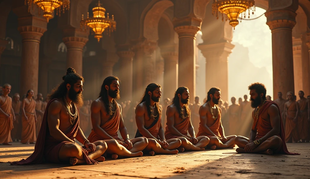 To fight the Crusaders、Praying at the mosque、Muslim warriors、Wearing a turban、Has black hair and a beard、Laying a Persian carpet、Lit by candlelight、night  ((Anatomically correct,Surrealism, uhd, retina, accurate, anatomically correct, textured skin, super detail, high details, best quality, 8k))