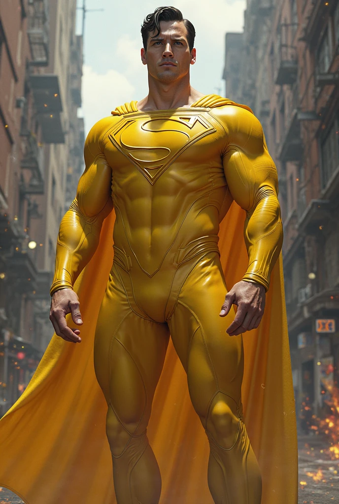 Sentry super hero, yellow super hero customer