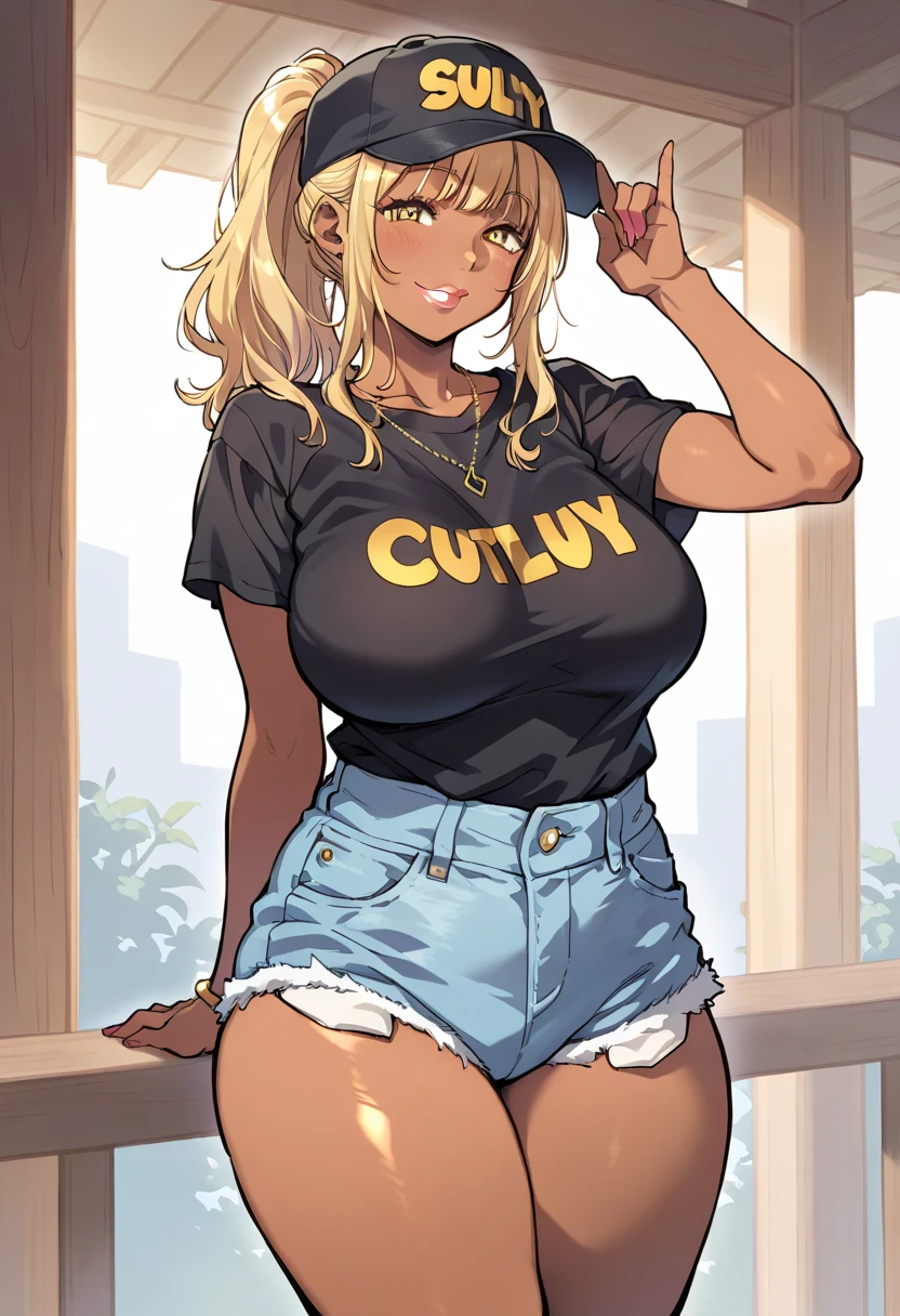 (brazilian ebony girl,sneakers,long yellow hair,thin,gray blouse,super tight pink jeans,big tits,nsfw,most beautiful woman in the world),(photorealistic:1.37,highres,ultra-detailed),(vivid colors,studio lighting),(portrait) busty. Dark skin