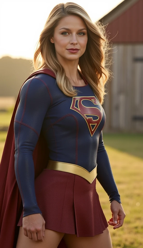 (  photo of  [  Emma Watson  as supergirl   ]  )hot   woman, tall woman, stunning, sexy, (random paparazzi photo) ) [detailed sexy skin texture, attractive texture, detailed  environment] (wearing a lose bikini on beach  ) (detailed environment) (detailed textures) ( ( perfect body parts ), detailed facial features, (hyper photorealistic  lighting) 85mm, 100mm lens )