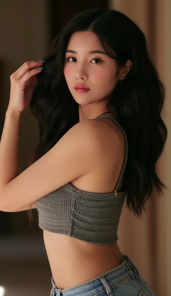 Nikon RAW photo,8 k,Fujifilm XT3,masterpiece, best quality, realistic, photorealistic,ultra detailed,1girl,solo,
close up photo,upper body portrait,
standing, fashionable and trendy atmosphere, walk-in closet, designer clothing and accessories, looking at viewer,
suzy1, <lora:suzy_v21-000018:.8> <lora:suzy_v1:.1>