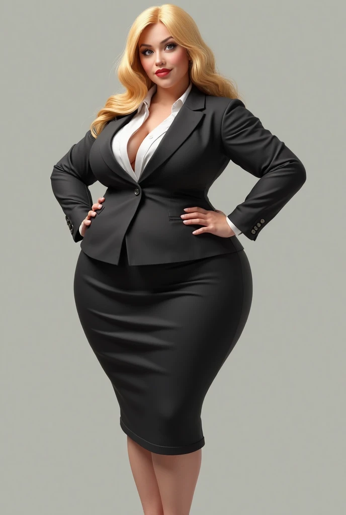 Meisterwerk, Beste Qualität, 40years old attractive, erotic, office worker, huge breasts, business suit, business shirt, ((very long skirt)), long wavy hair, walking gracefully in the park, wide angle shot, full body shot, full person view, looking to viewer, summer time