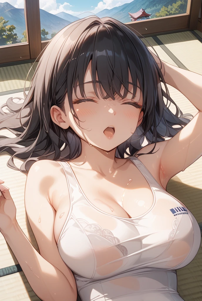 A girl,Long hair, bangs, Black hair, Hair between the eyes, (Red Eyes:1.5), (Large Breasts:1.2),
rest clavicle, White shirt, Pleated Skirt, mini skirt, bracelet, White skirt,cleveage,nipple,NUDE,
rest looking at viewer, whole body,
rest indoors, kitchen,
rest (masterpiece:1.2), best quality, high resolution, Unity 8K wallpaper, (illustration:0.8), (Beautiful and delicate eyes:1.6), Extremely detailed face, Perfect lighting, Extremely detailed CG, (Perfect hands, Perfect anatomical structure),