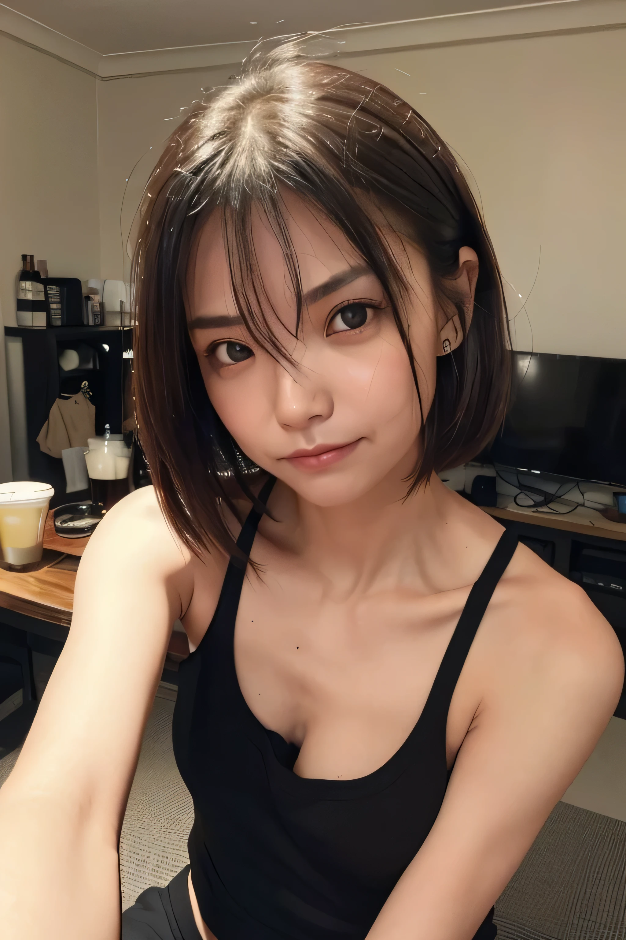 highest quality、High resolution、Tabletop、picture、wallpaper、Realistic、Bright lighting、Professional Lighting、Face Light、Smooth lighting、Japanese women、Beautiful sister、adult、Beautiful woman、、Modeled、gravure、Idol、Sexy、so beautiful、Beautiful skins、Beautiful and detailed、Beautiful and detailed、Detailed face、slim、Medium large breasts、Cleavage、Breast bulge、Short Medium Hair、Brunette color hair、Volleyball Uniforms