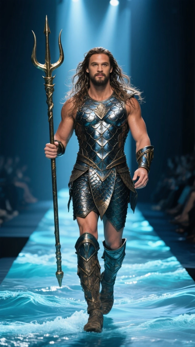 Create an image of Halirrhotius, son of Poseidon 