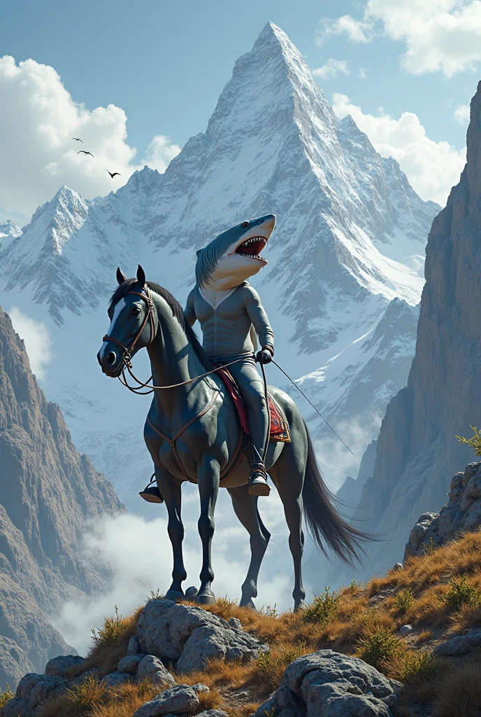 Wolf riding dinosaurs