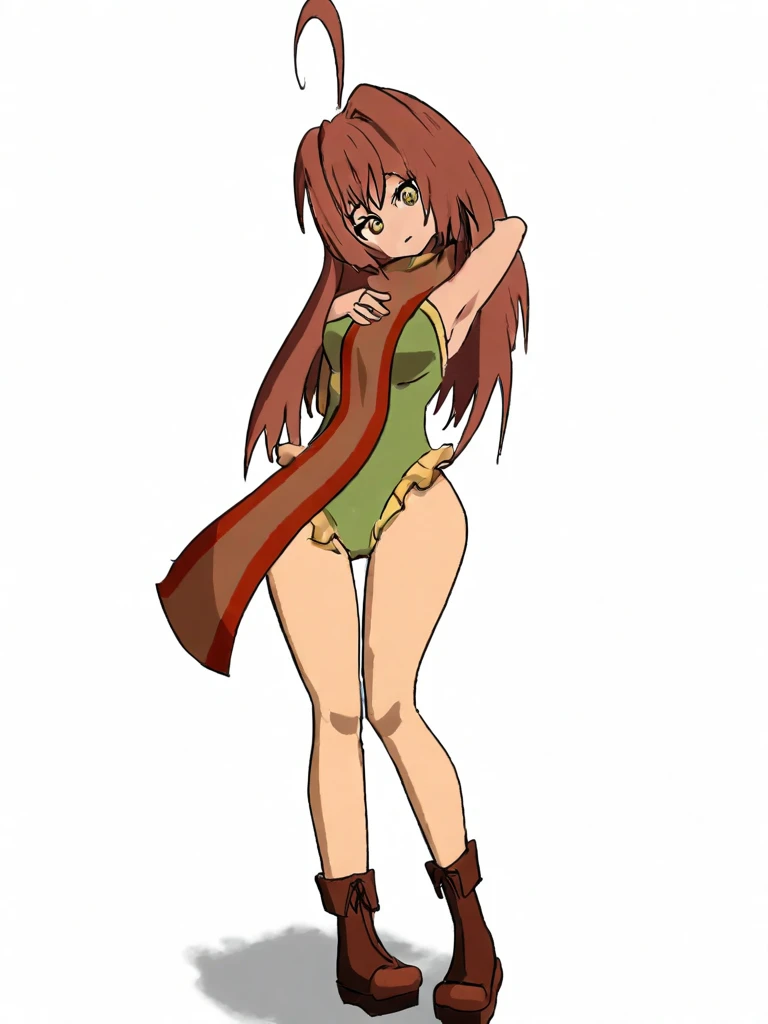 Nelly, pechos grandes,  ,
(mejor calidad, Obra maestra, foto cruda,ultra detallado:1.2), 1 chica,solo,mirando al espectador,sonrisa,lleva una falda verde,green latex skirt,lleva un sujetador rosa,pink bra
