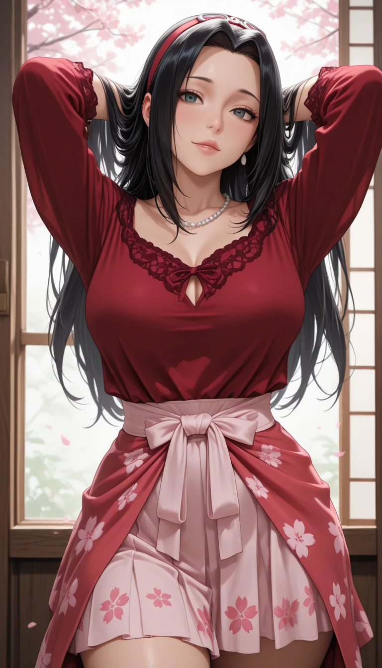 Beautiful 15 year old Chinese skinny kung fu girl princess with long black hair Gorgeous embroidery, Ultra glossy, She is wearing shiny red long sleeve floral pajamas.... She is made to lie on a red enamel futon, with the futon over her upper body, her legs spread and her vagina examined.