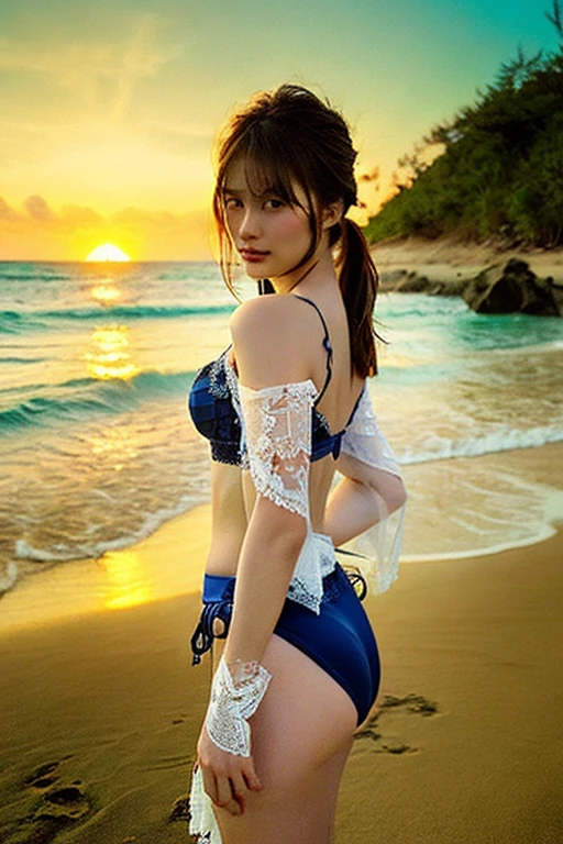 Highest quality, masterpiece, High resolution, 1 Girl,Tyndall effect,Realistic,,(High definition skin:1.2), 8K UHD, , Frank, High resolution, 4K, 8K,Straw hat,Full body photo.Real