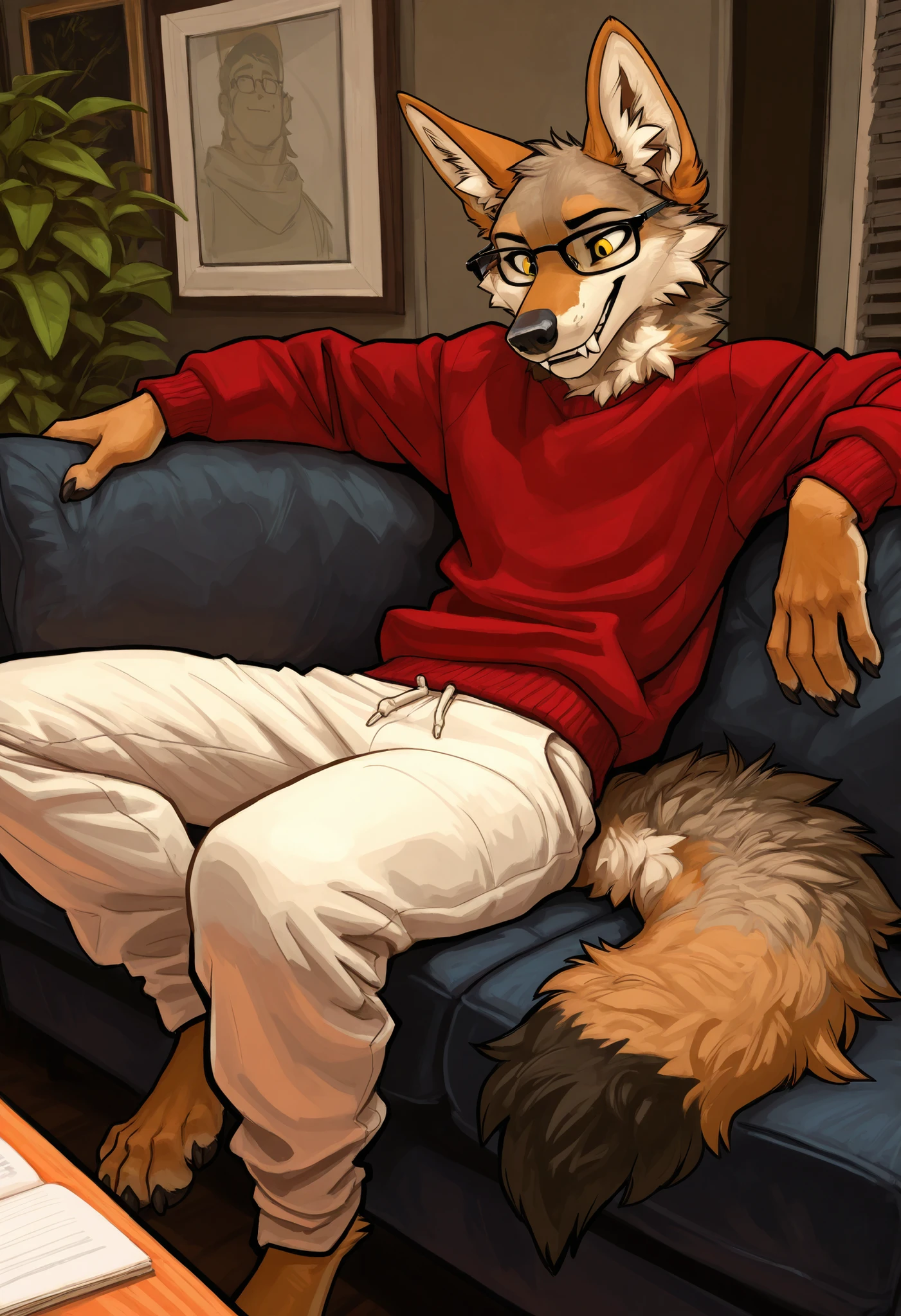 (((perfect body))), ((best quality)), ((masterpiece)), (detailed), 1hairy man, sweater, masturbating, perfect dick, hairy balls, cum spalshing