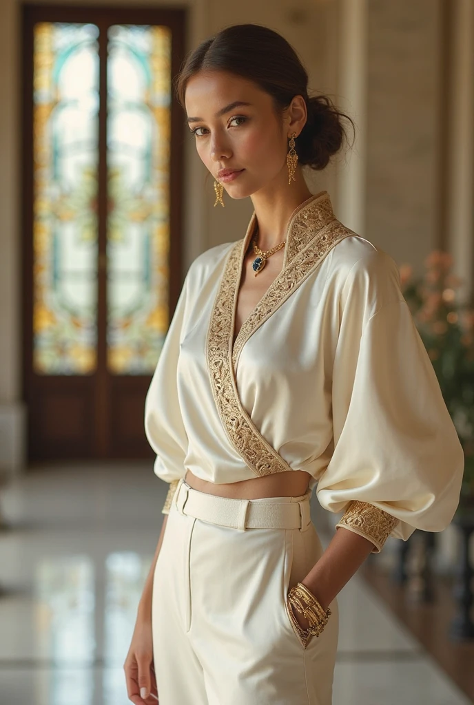 CHANGE DRESS TO SAAI, WHITE COLOR SAARI AND YELLOW COLOR BLOUSE