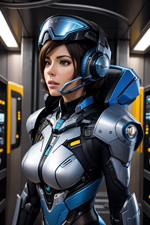 robot, synth (vader-san), police, robot police, robot sheriff, future, The Gun of the Future, gun holding pose