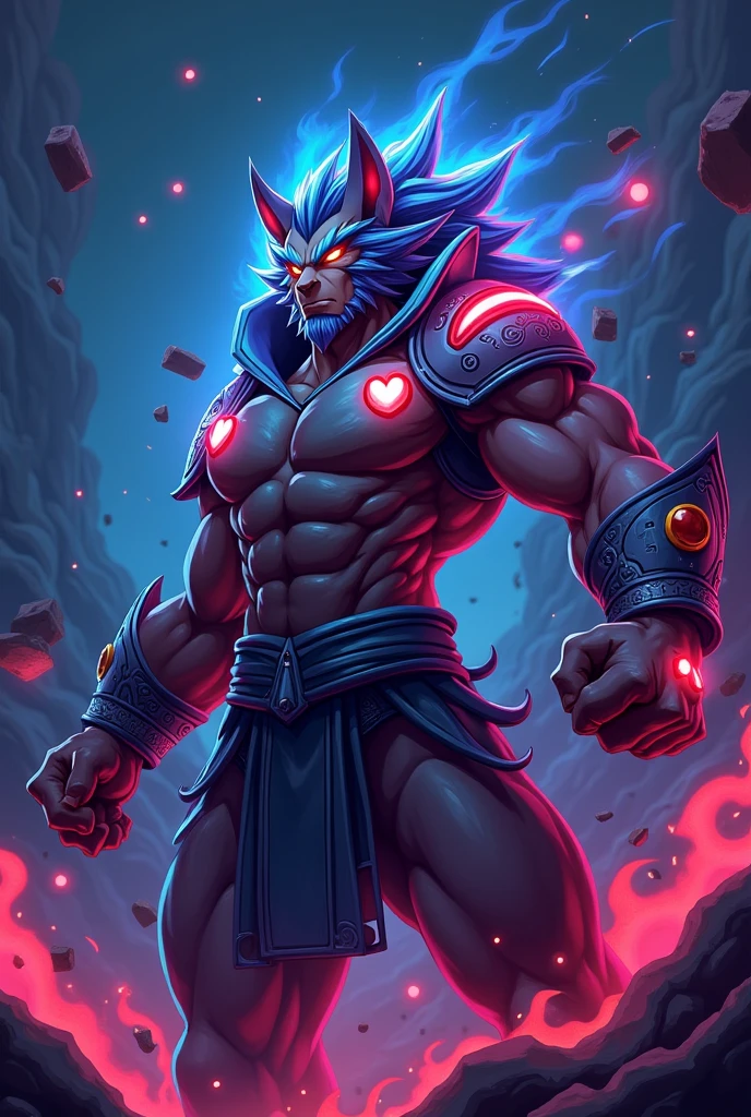 muscular anime werewolf,black power rangers suit,bound up with slime,jumping pose,glass slime wall,comic book art style,hyperrealistic,extremely detailed,intricate details,vivid colors,dynamic lighting,volumetric fog,cinematic composition,dramatic shadows,mesmerizing,awe-inspiring,breathtaking,incredible,exquisite,magnificent
