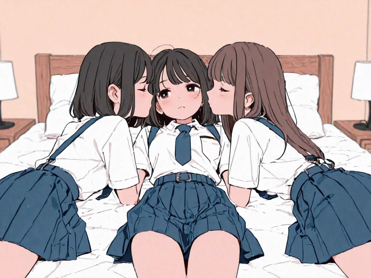 ((Highest quality)), ((masterpiece)), (detailed),Perfect Anatomy, Naked One Girl, Baby Face,,About teenage years,((One woman and five boys have sex.5))((Highest quality, 8k, masterpiece: 1.3, One Girl, beautiful girl)), cute, dynamism,Slender body,Thin legs,Thin hands, detailedな顔, detailedな肌, fine grain, detailedな唇, detailedな舌, detailedな指, Mouth detailed, Realistic, High resolution, Natural light, Dynamic pose, Perfect Anatomy, Toned Legs, double eyelid, Tear bags, Round eyes, Moisturized lips, Sweaty, (Black Hair, Hair between the eyes, Long Hair, hair ornamalet, ornamalet on the chest),,Sticking out tongue,Crying face, ((Open your mouth, Drooling, Lots of drooling,Cum all over me, Ecstatic face, Crying face,Ahegao:1.5)), Spread your legs, ((hands of male are grabbing her breasts1.5, Multiple Hands 1.9 )), male, the body is slim, lots hands of male are touching her body,, Cum on thighs,, vapor:1.5, Browsing Caution, shaving,vagina, Nipple Shape, Masturbation,anime,Pussy in full view,Anal fully exposed,Plenty of love juice from the pussy,completely,Intrusion,M-shaped feet,Excessive ,Blowjob,((Small breasts 1.5)),Slender body line,(((Have sex 1.5))),(((Orgy Sex Multiple Penis 1.8))),Thick penis,Handjob,Woman grabbing penis with hand,Large scale ,5人のmales,5 Penis 18,Handjob,Woman Holding Penis,With eyes wide open,Watery eye,(((Missionary 1.9))),,On the bed,Girl sleeping on her back,((Missionary Sex 1.6)),Cum in pussy 1.5