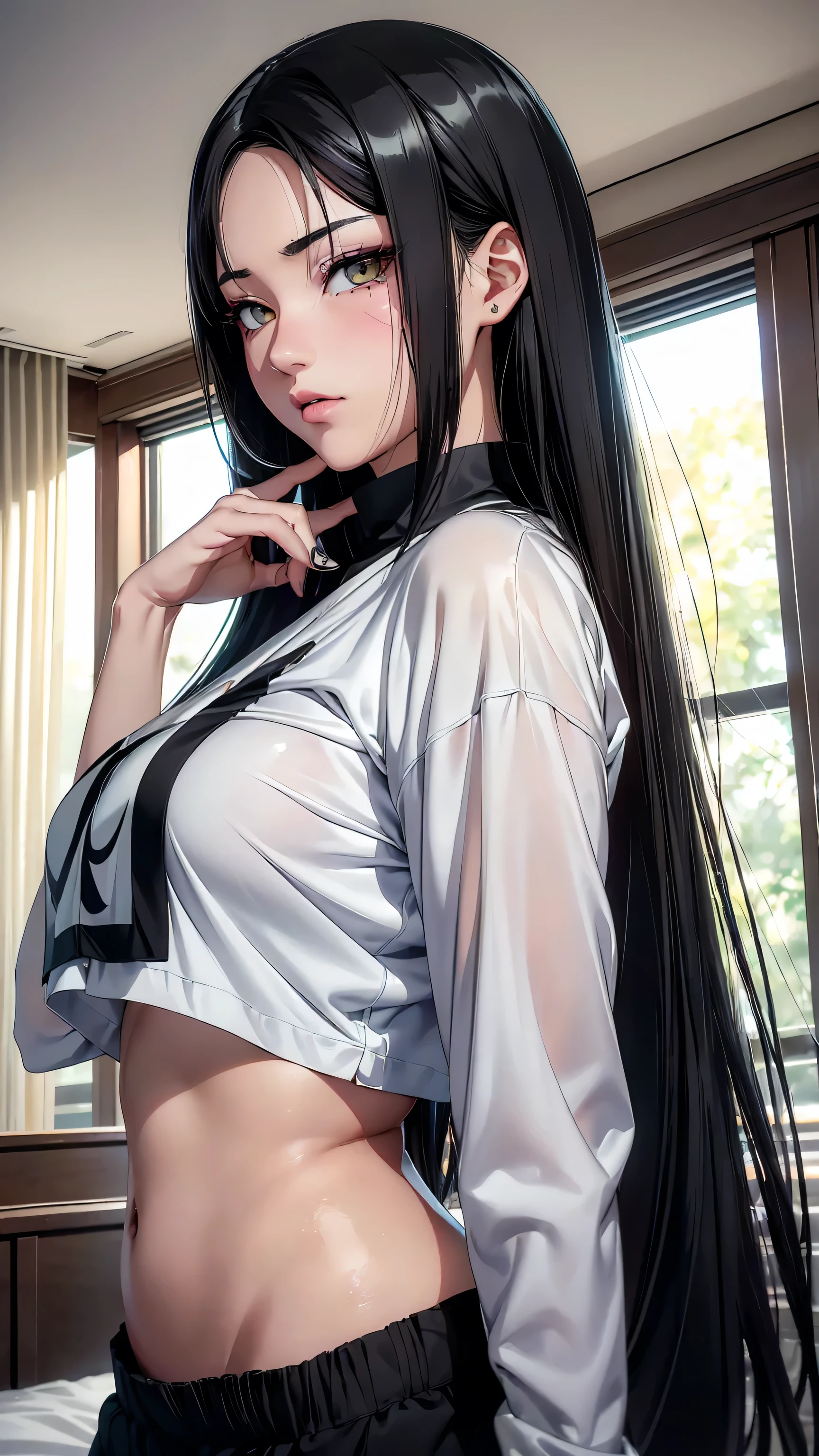 Pooping Female Black Hair Long Hair Climax