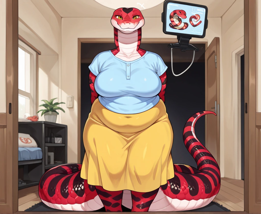 Sexy red hair girl with glasses, busty and big ass, with dinosaur pajamas